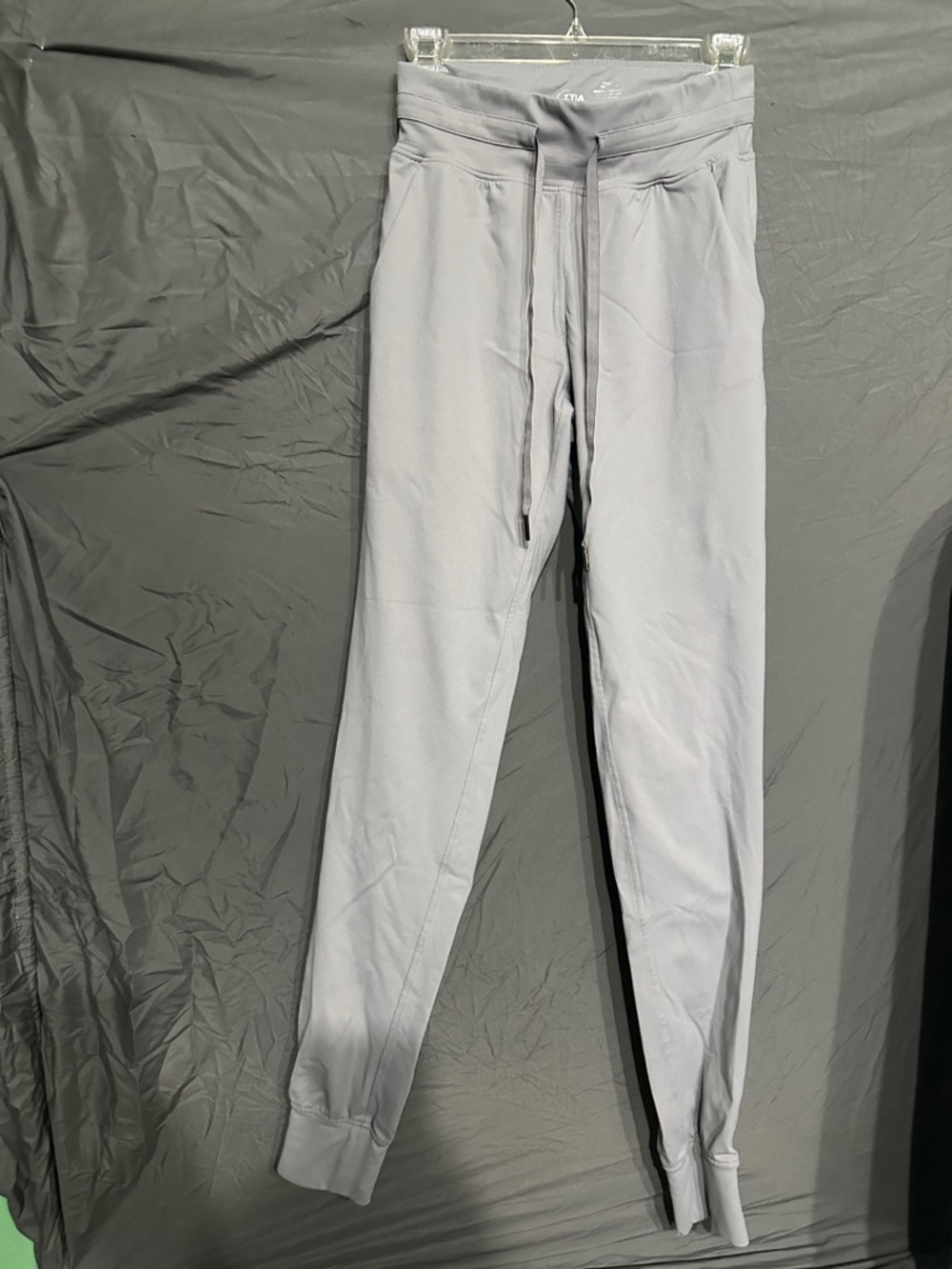 Light Gray Women's Jogger Pants with Drawstring Waist